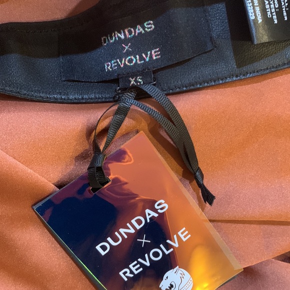 Dundas X REVOLVE Lou Leather Bralette in Black - Picture 5 of 6